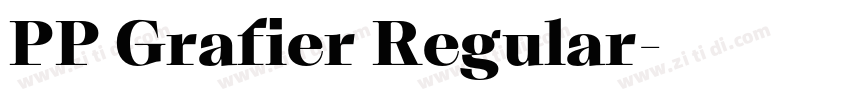 PP Grafier Regular字体转换